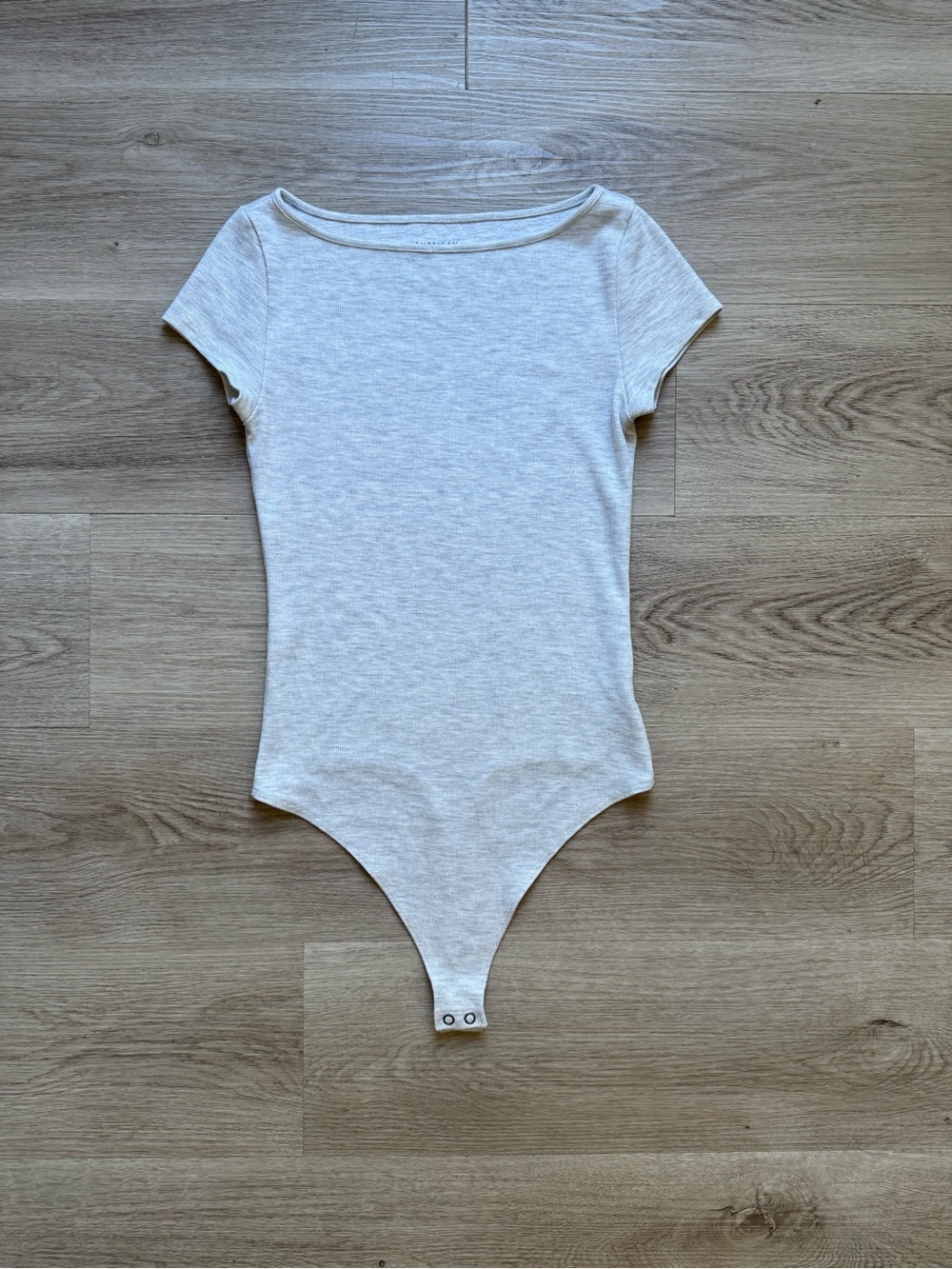 American Eagle Grey Boat Neck Bodysuit